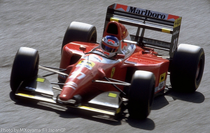 1993 F1 Japan GP　　Ferrari Jean Alesi Hairpin Curve