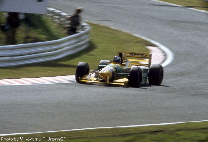 1993 F1 Japan GP　　Camel Benetton Ford Michael Schumacher Degner Curve